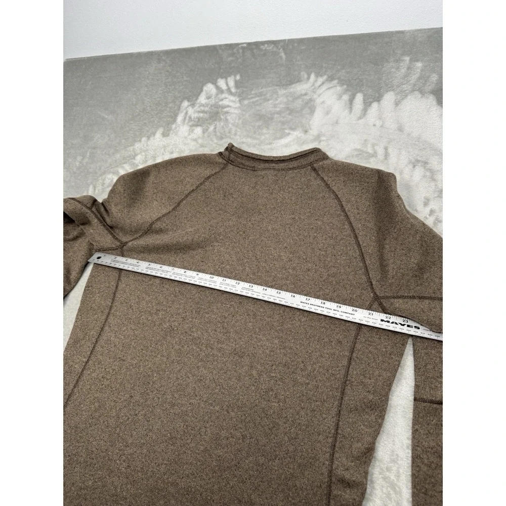 North Face Sweatshirt Mens Large Brown Pullover Crewneck Brown Fleece Shirt